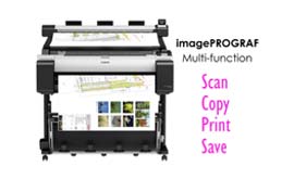 Canon imagePROGRAF printer and scanner